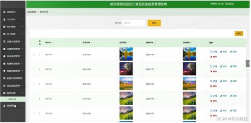 SSM框架下的哈尔滨海关进出口食品安全信息管理系统设计与实现